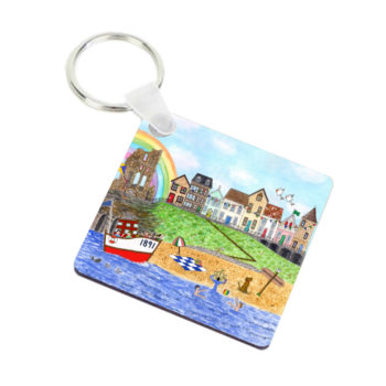 Image of keyring with Tynemouth design
