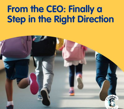 Read more about From the CEO: Finally a Step in the Right Direction